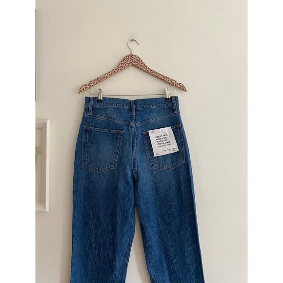 TRIARCHY High Rise Mrs Triarchy Straight Leg Jeans in Medium Indigo Size 29 NEW - Picture 7 of 10